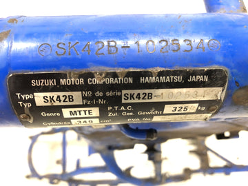Suzuki Dr 350 SK42B [1991] - Frame met papieren - 0