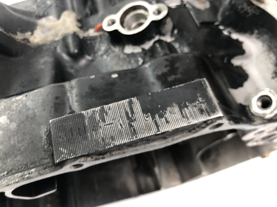 Yamaha XT 500 1U6 [1981] - engine housing crankcase engine block engine housing halves
