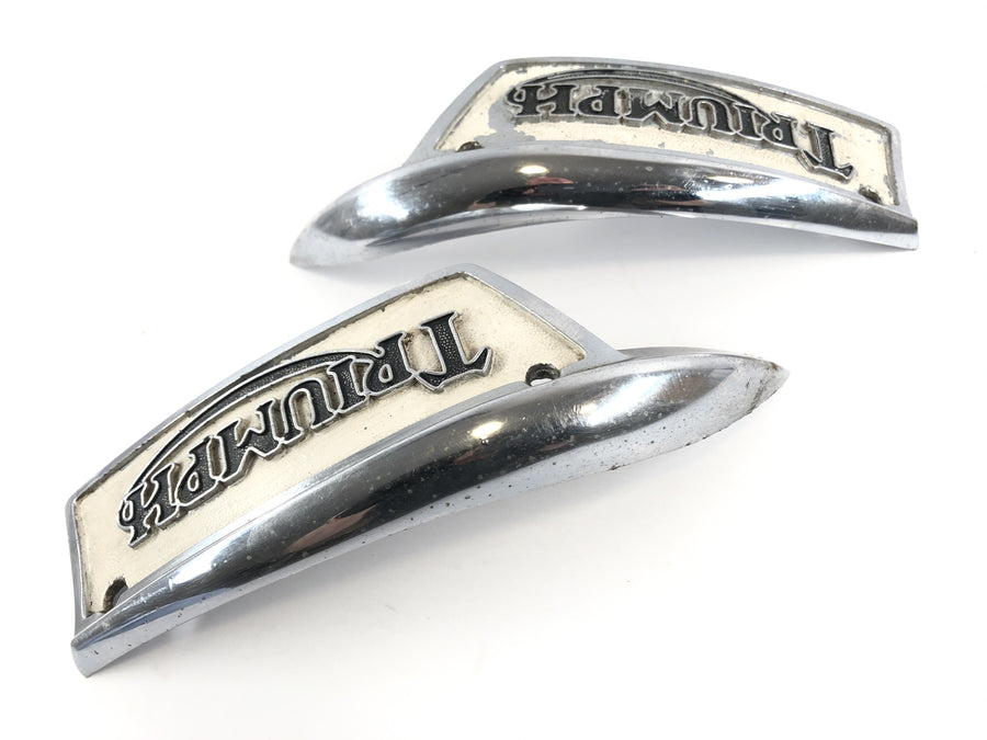 Triumph Bonneville T140V [1976] - Emblem Tank Emblems aan de rechterkant en links set