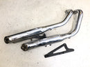 Kawasaki VN 800 VN800A [1996] - Exhaust system exhaust muffler manifold exhaust pipes complete with holder-1