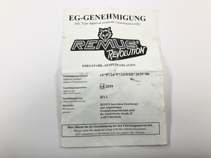 BMW K 1200 S K12S [2005] - Schalldämpfer Auspuff Endschalldämpfer Remus Revolution