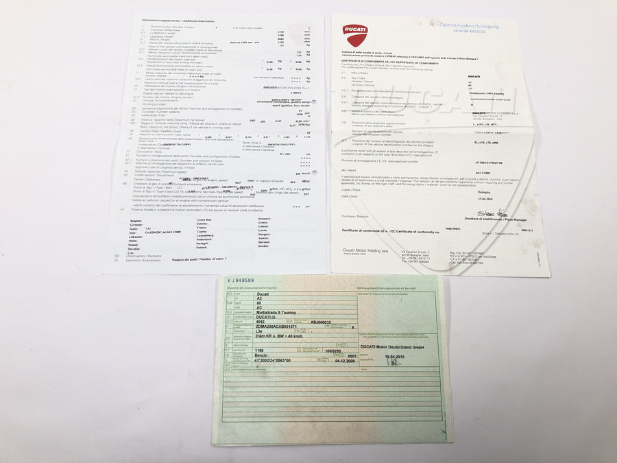 Ducati Multistrada 1200 S Touring [2009] - Rahmen Hauptrahmen mit Papiere