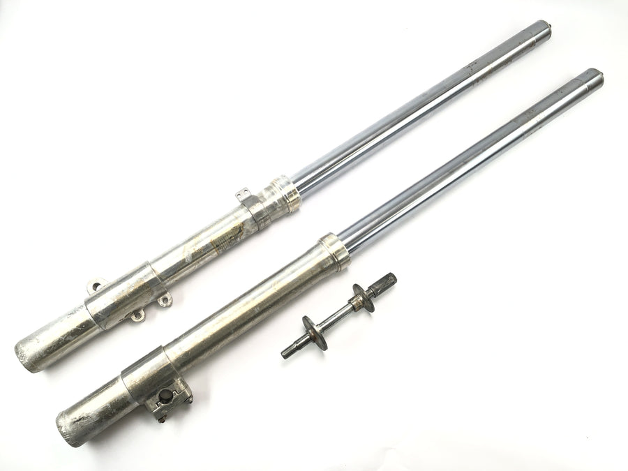 Kawasaki KX 250 [1982] - fork telegabel with axis front fork telescopic fork