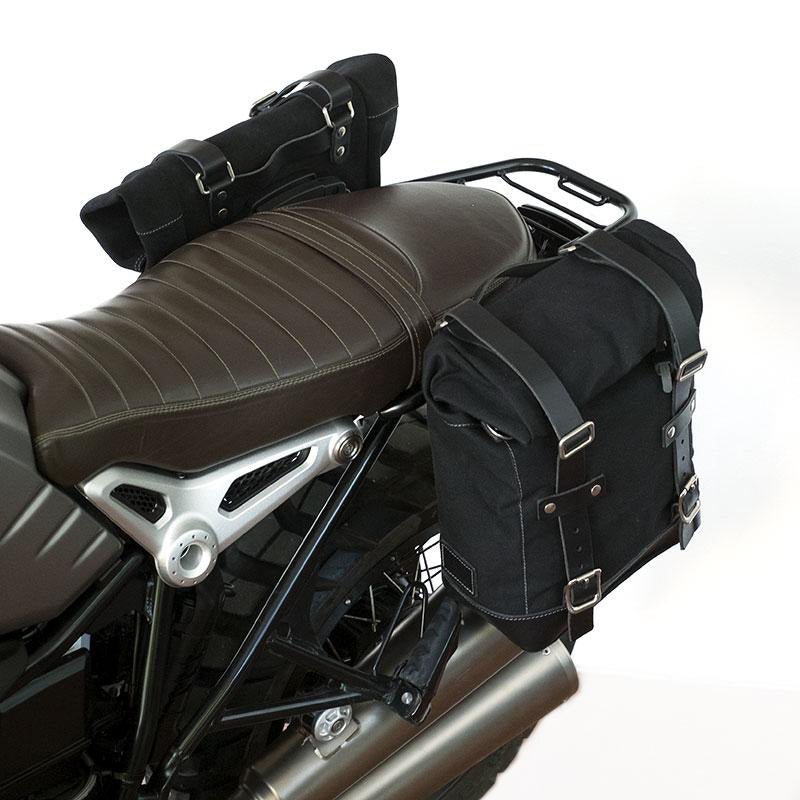 BMW R nineT 1200 Urban G/S (low exhaust) [2017-2023] - Two canvas side pockets + NineT symmetrical double frame