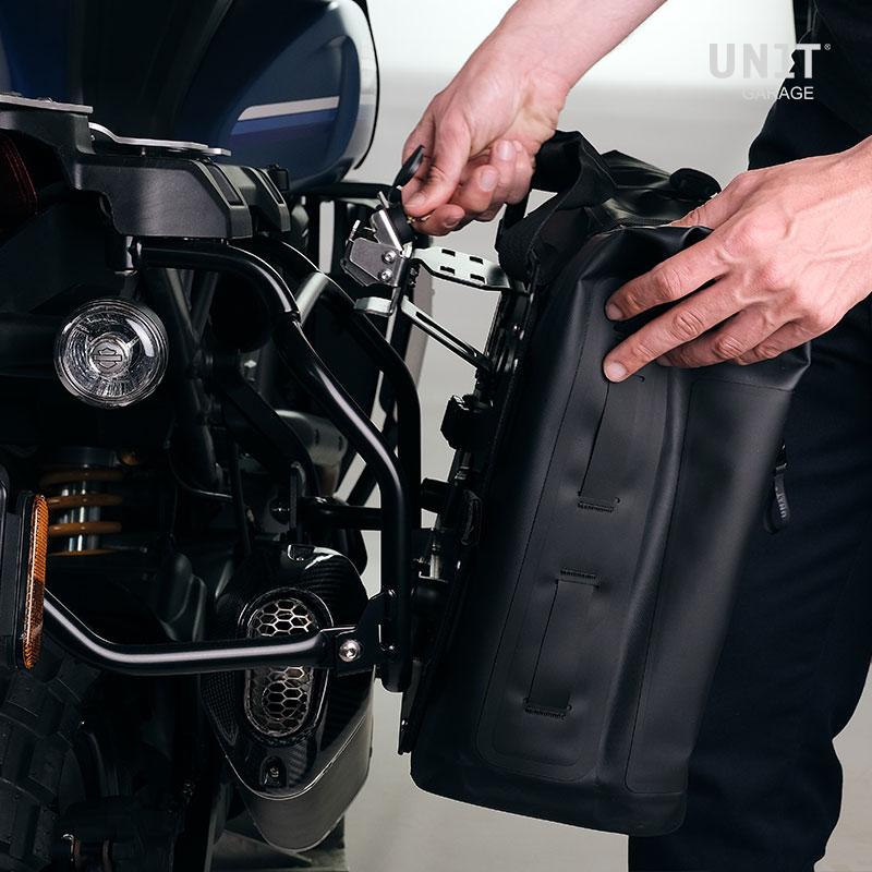 BMW R nineT 1200 Racer [2017-2020] - Zwei Khali-Seitentaschen aus TPU 35L - 45L + Paar Aluminiumplatten