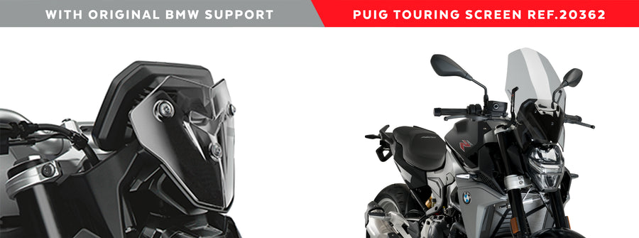 BMW F 900 R [2024] – New Generation Touring Verkleidungsscheibe – Getönt