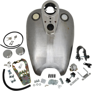 harley-davidson sportster s [DRAG SPECIALTIES] – Verlengde, op rubber gemonteerde Quickbob®-tank voor bevestigde snelheidsmeter