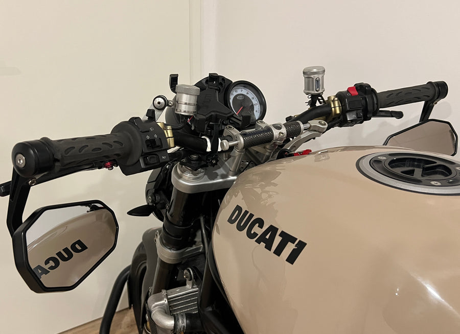 Stuureindspiegels 2 stuks [E-keurmerk] - Aprilia RS Tuono 125 660 1000 1100 zijaanzicht