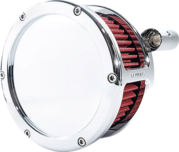 Harley-Davidson FXST 1584 Softail Standard [2008-2011] - BA Luftfilterkit – Oberfläche: Verchromt, Rot – Bild 1