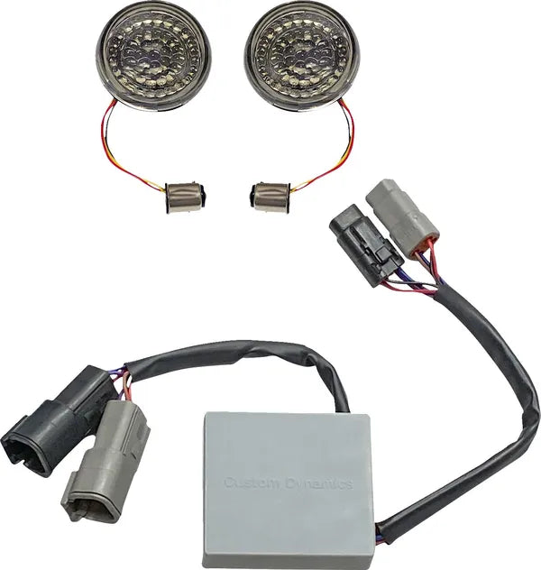 Harley Davidson FLS [CUSTOM DYNAMICS] – SMART LED Bullet Blinker-Einsätze