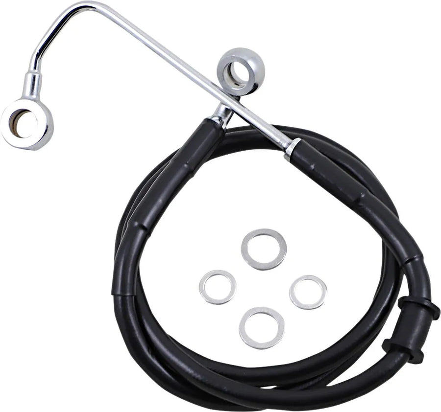 harley davidson fxsb [DRAG SPECIALTIES] - Verlengde roestvrijstalen remleiding
