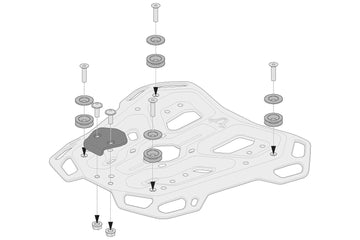 [SW-MOTECH] - Adapterset voor ADVENTURE-RACK bagagerek, TRAX ADV/ION/EVO, zwart – afbeelding 2