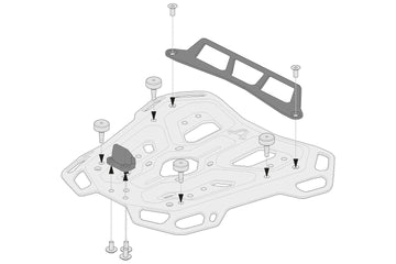 [SW-MOTECH] - Adapterkit voor ADVENTURE-RACK bagagerek voor Givi/Kappa Monolock – afbeelding 2