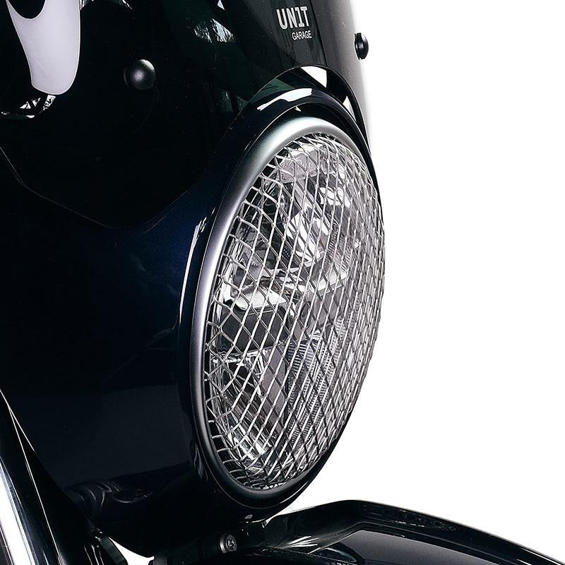 BMW R nineT 1200 Urban G/S (hoher Auspuff) [2017-2023] - Scheinwerferabdeckung Schutzgitter Grau