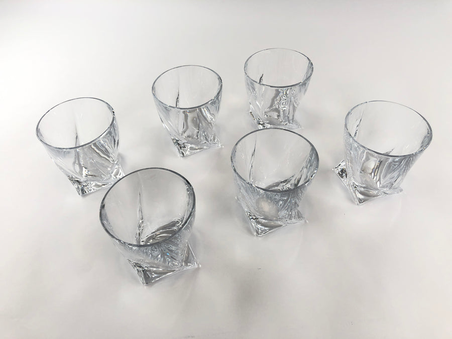 Kristalglazen tuimelaar 340 ml 6 set [bohemia]
