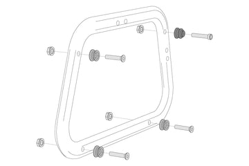 [SW-MOTECH] - Adapterkit voor EVO zijdragers – afbeelding 1