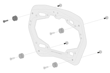 [SW-MOTECH] - Adapterkit voor PRO zijdragers – afbeelding 2