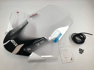 MBK Tryptik 125 (14-17) en Yamaha Tricity 125 155 (14-24) windscherm transparant, 690 mm hoog, 630 mm