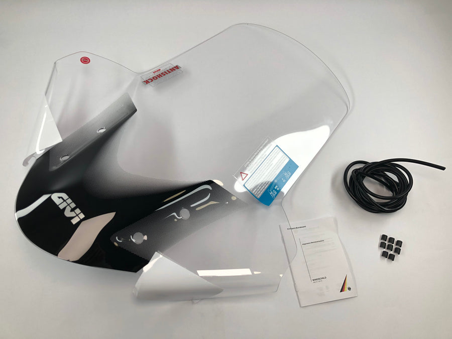 MBK Tryptik 125 (14-17) und Yamaha Tricity 125 155 (14-24) Windschild transparent, 690 mm hoch, 630 mm