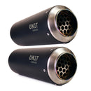 BMW R nineT 1200 Scrambler [2016-2023] - Titanium Doppelter Schalldämpfer mit sichtbarer Schweißnaht