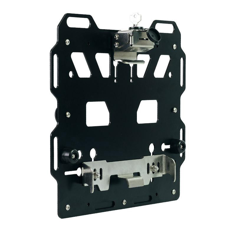 BMW F 900 GS Adventure [2024-] - Aluminiumplatte + Schnellkupplung und Schloss aus Edelstahl