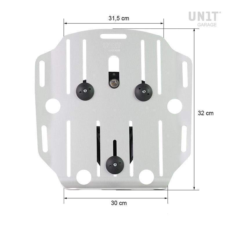 BMW R 1200 GS LC Rad [2013-2019] - Aluminium-Taschenhalter mit verstellbarer Hypalon-Front und Schnellkupplung + Rahmen