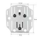 BMW R 1150 GS [1999-2004] - Aluminium-Taschenhalter mit Hypalon-Front, Schnellkupplung + linkem Rahmen