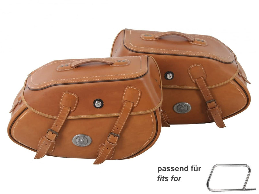Motorcycle bag [Hepco & Becker] - Buffalo side bag left brown – C-Bow