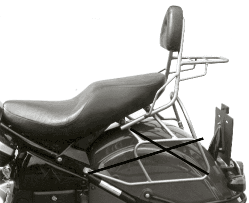 Kawasaki VN 1500 DRIFTER [1999-2003] - Sissybar met bagagebrug