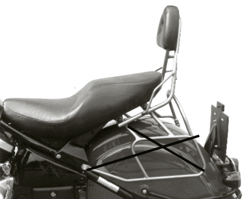 Kawasaki VN 1500 Drifter [1999-2003] - Sissybar ohne Gepäckbrücke