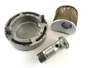 Yamaha XS 650 Type 447 [1975] - Oil strainer with hollow screw and cover-1