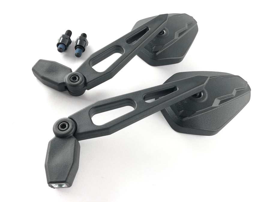 Universal Mirror Diego [Stock Goods] -Abs Black Adapter 2x M8-R E-getest